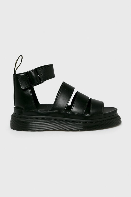 Kožené sandály Dr. Martens Clarissa II přírodní kůže černá 24477001