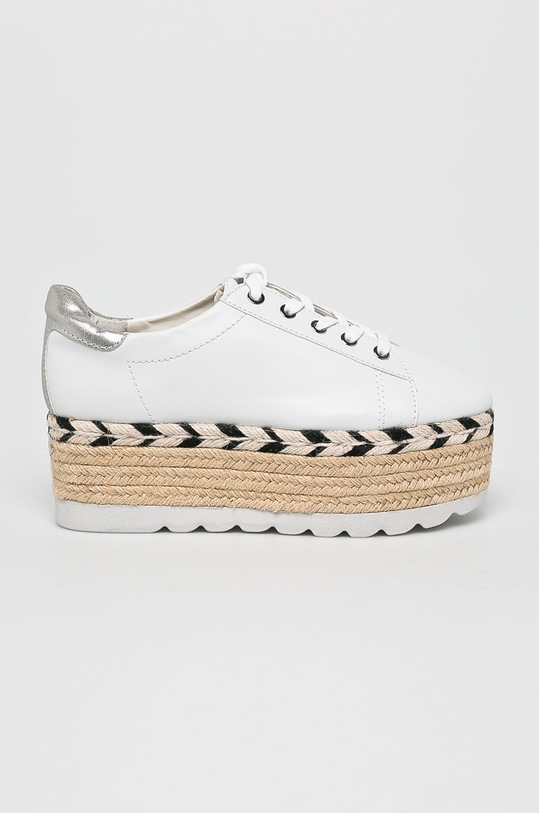 Guess Jeans - Espadrilky platforma bílá FL6GRC.LEA13