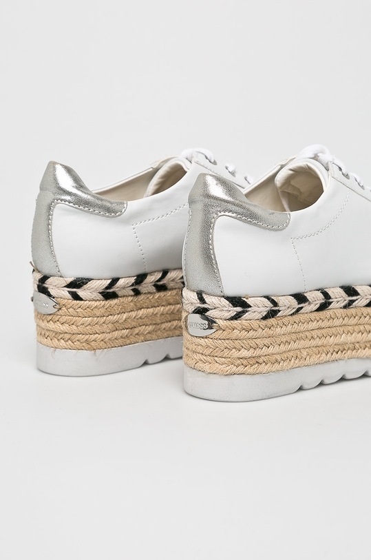 Boty Guess Jeans - Espadrilky FL6GRC.LEA13 bílá