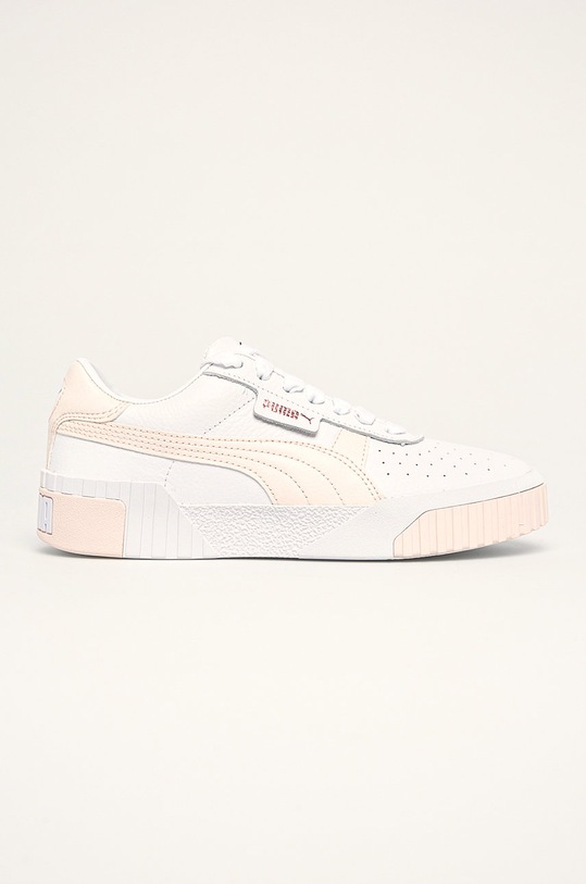 Puma - Topánky Cali 369155 imitácia kože biela 369155