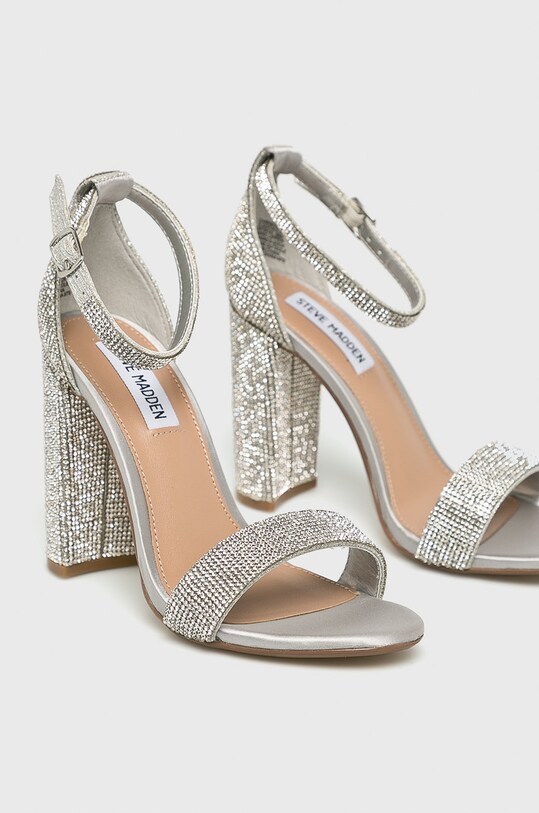 Steve Madden - Sandały Carrson-R SM11000371 srebrny SS19
