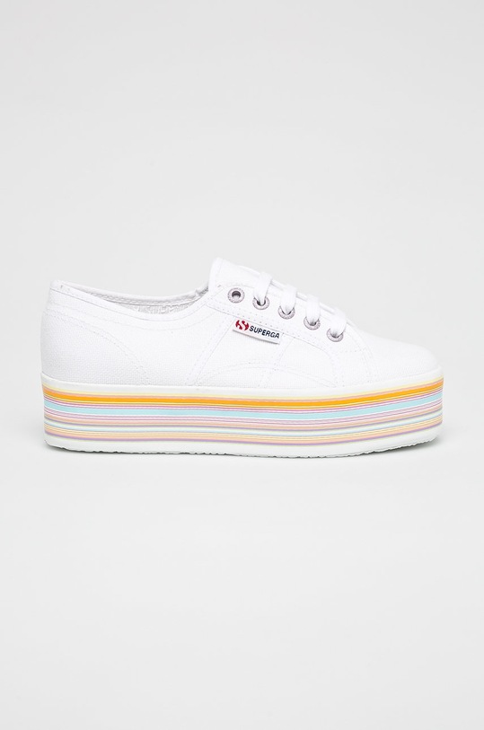 Superga - Ниски кецове платформа бял S00FCR0.G78
