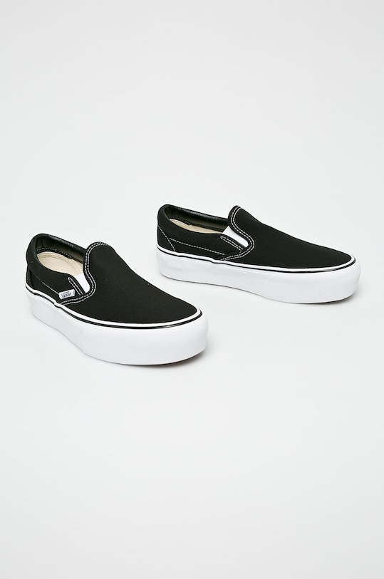 Vans - Tenisówki Classic Slip-On VN00018EBLK1 czarny AA00