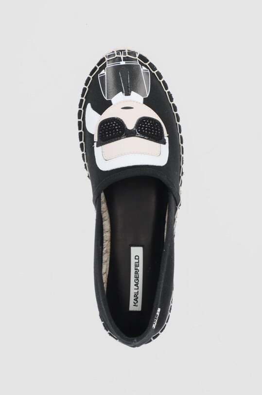 Karl Lagerfeld - Espadrile Karl Ikonic Slip On negru KL80111