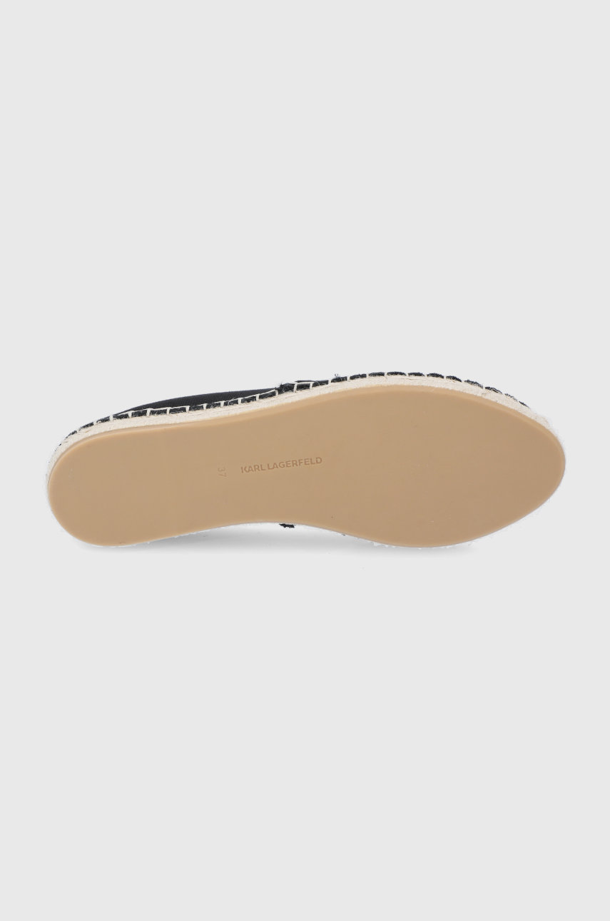 Karl Lagerfeld - Espadrile Karl Ikonic Slip On KL80111 negru
