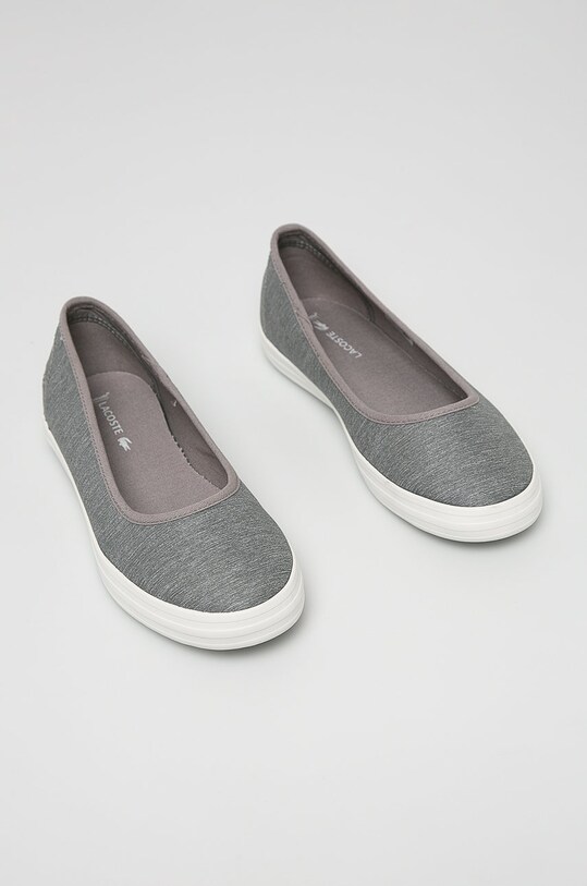 Lacoste - Baleriny Ziane Ballet 737CFA00501E7 737CFA00501E7 szary SS19