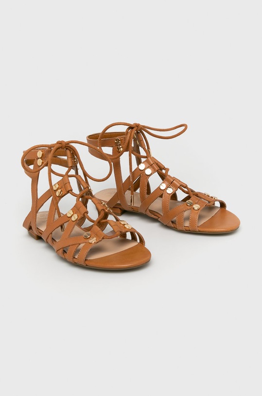 Guess Jeans - Szandál Ramonda FL6RAM.LEA03 barna SS19