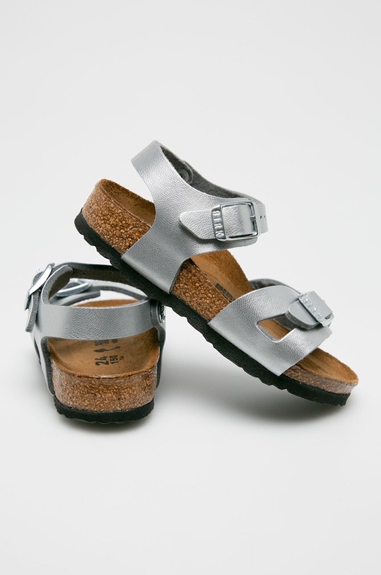 Dziewczynka Birkenstock - Sandały dziecięce 731483 srebrny