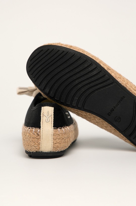 Emu Australia - Espadrile copii Agonis Teens negru T11411