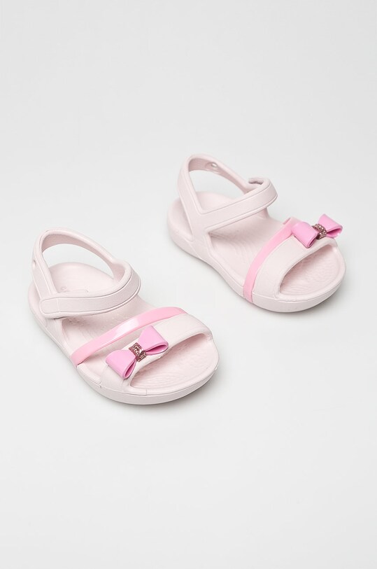 Crocs - Детски сандали 205530.LINA.CHARM.SANDA розов SS19