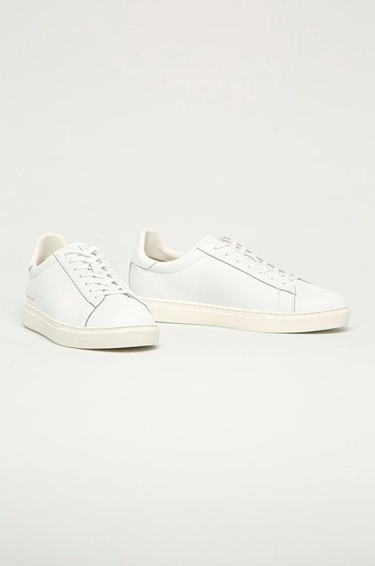 Armani Exchange – Buty skórzane XUX001.XV093 biały AW21