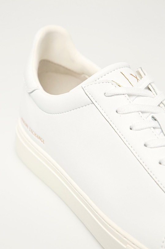 Armani Exchange – Buty skórzane XUX001.XV093 biały