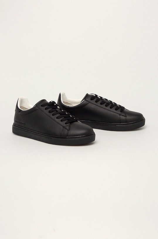 Armani Exchange – Buty skórzane XUX001.XV093 czarny AW21