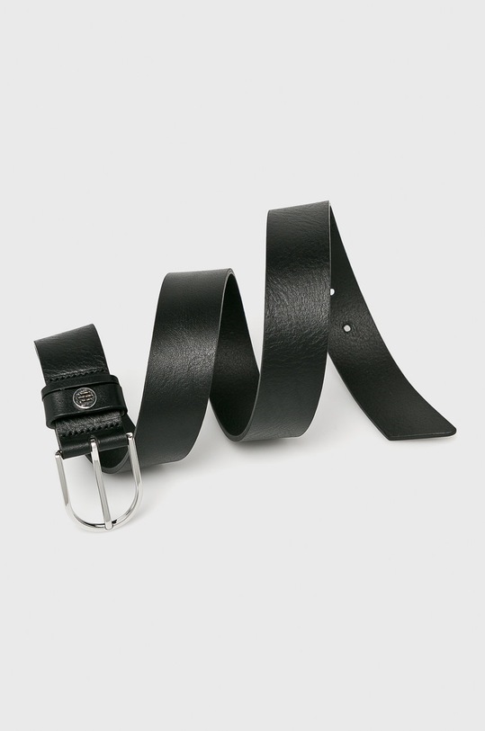 Tommy Hilfiger - Kožený opasok AW0AW06165 čierna SS19