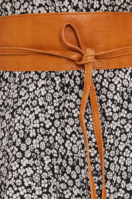 Pieces - Kožený opasok 17028428 zelená AA00