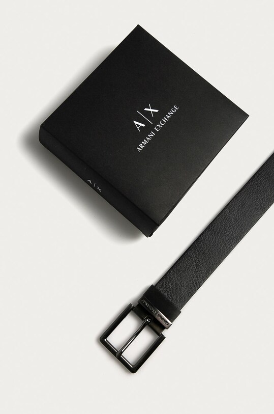 Accesorii Armani Exchange - Curea de piele cu două fețe 951000.CC512 maro