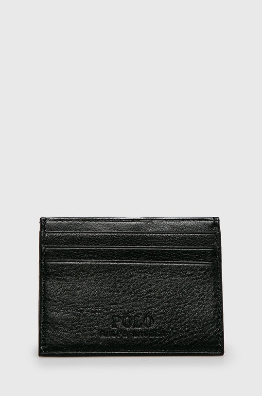 Kožená peněženka Polo Ralph Lauren černá 405526231005