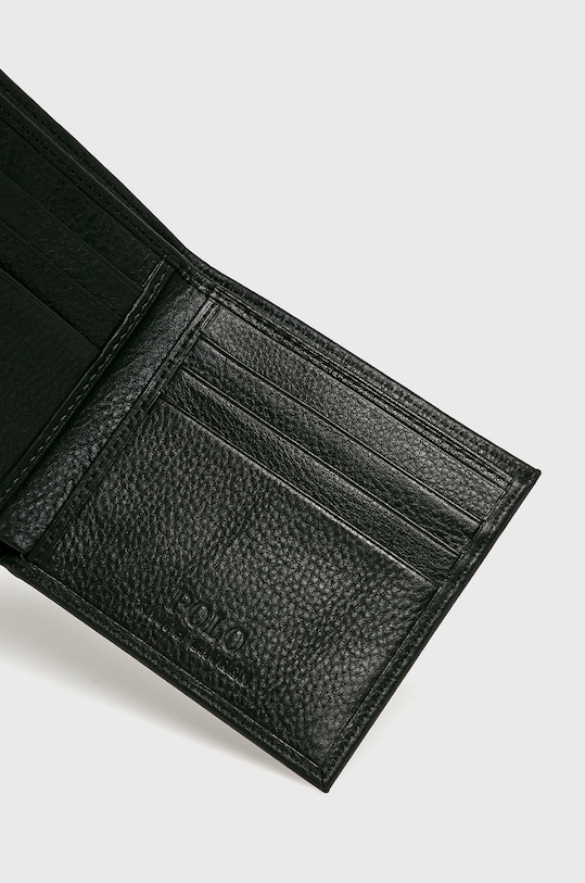 Accesorii Polo Ralph Lauren portofel de piele 405526310003 negru