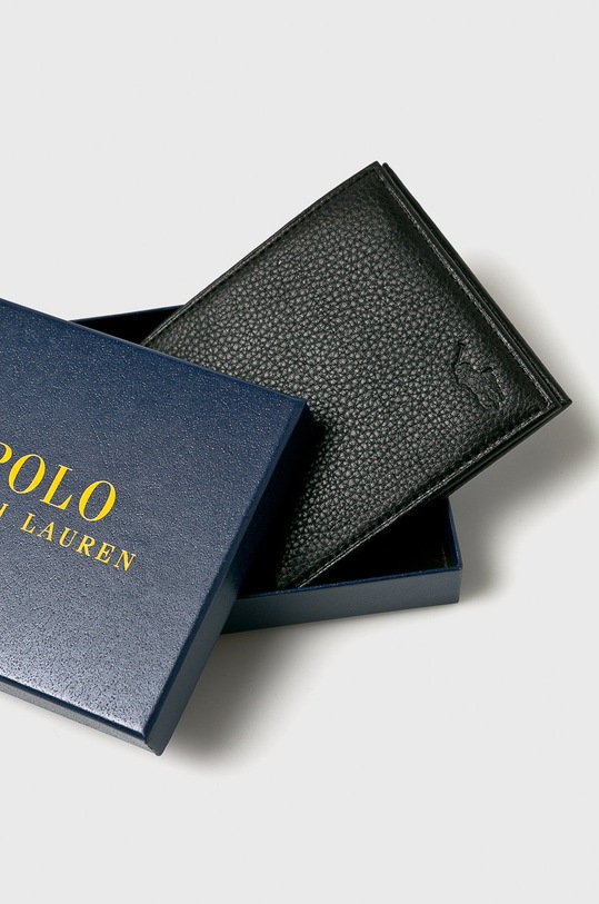 Polo Ralph Lauren - Portfel skórzany 405526310003 czarny 405526310003