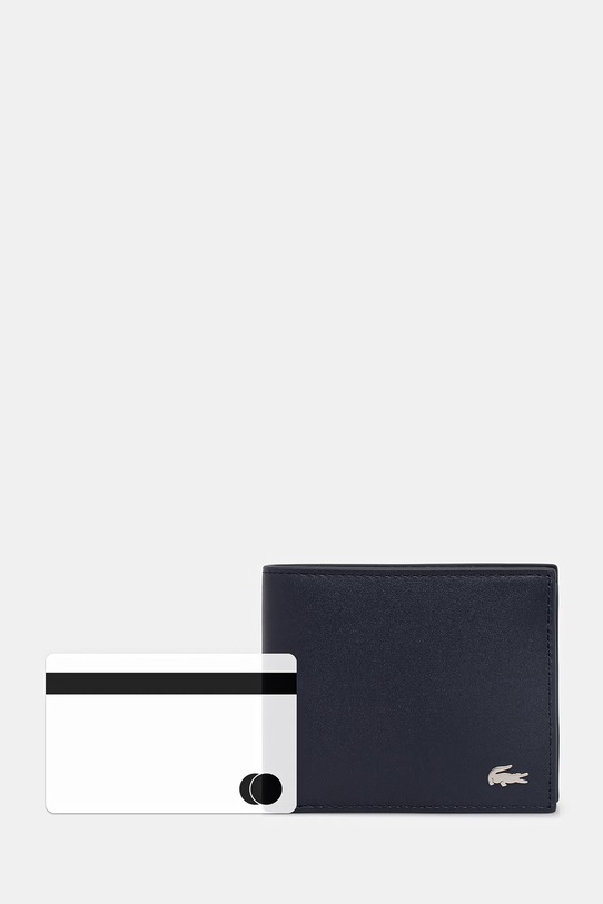 Lacoste portfel skórzany NH1115FG granatowy