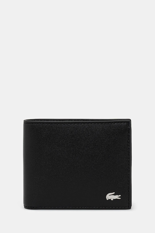 Lacoste - Кожен портфейл черен NH1115FG