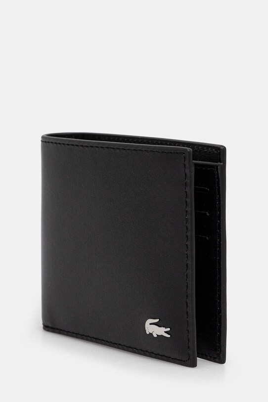 Lacoste - Кожаный кошелек NH1115FG чёрный AW24