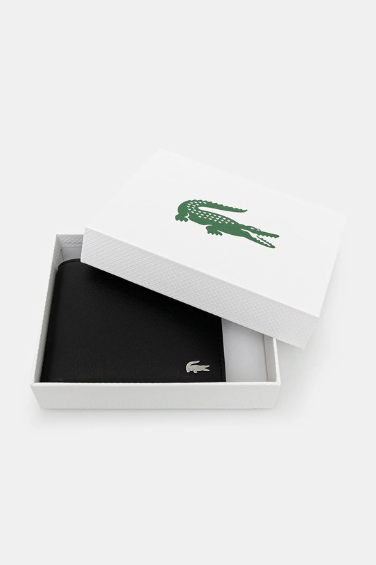 Lacoste - Кожен портфейл черен NH1115FG