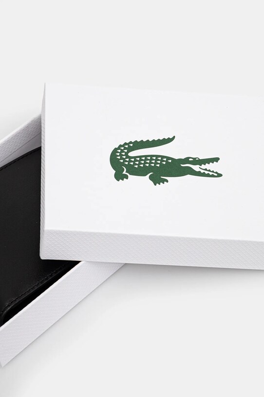 Lacoste - Кожаный кошелек NH1115FG чёрный