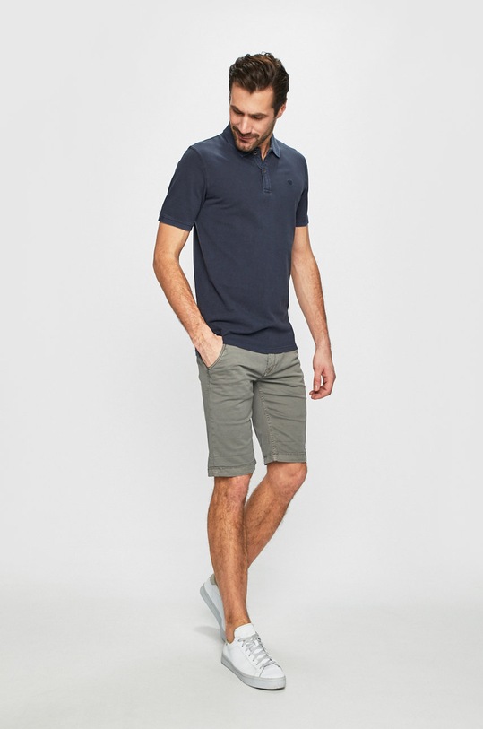 Premium by Jack&Jones - Тениска с яка 12151449 тъмносин AA00