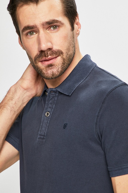 Premium by Jack&Jones - Тениска с яка тъмносин 12151449