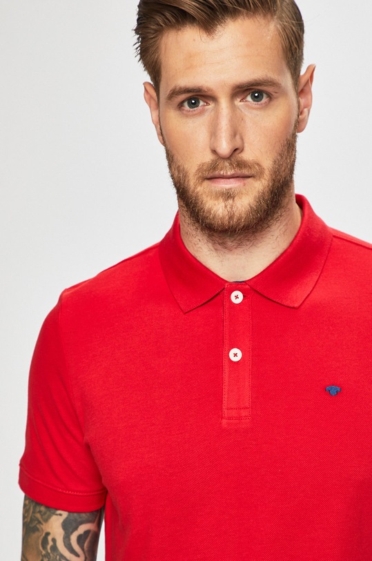 Tom Tailor Denim - Pánske polo tričko červená 1008650