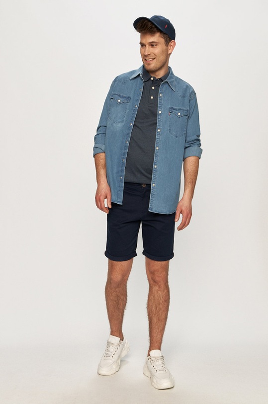 Selected Homme - Polo 16065598 niebieski AA00