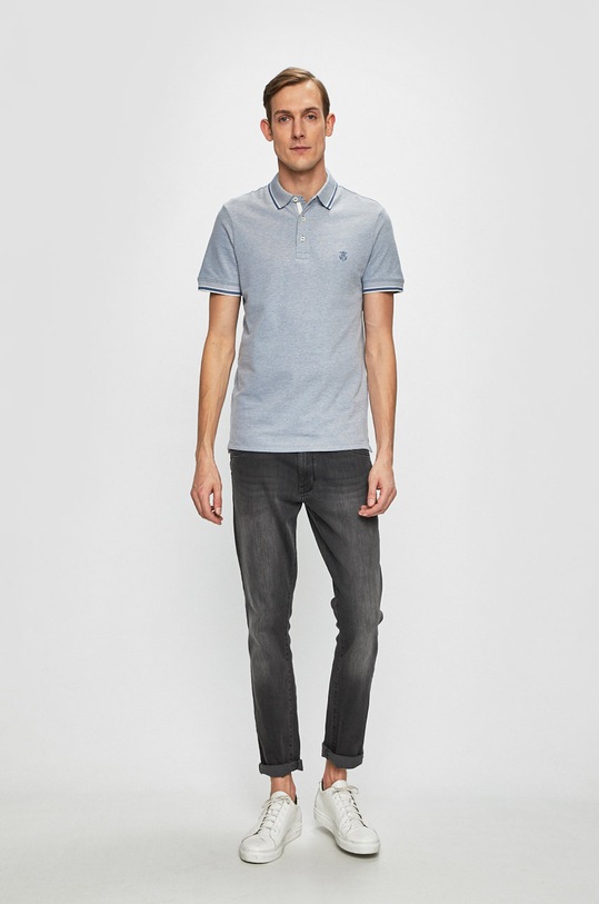 Selected Homme - Pánske polo tričko 16065598 modrá AA00