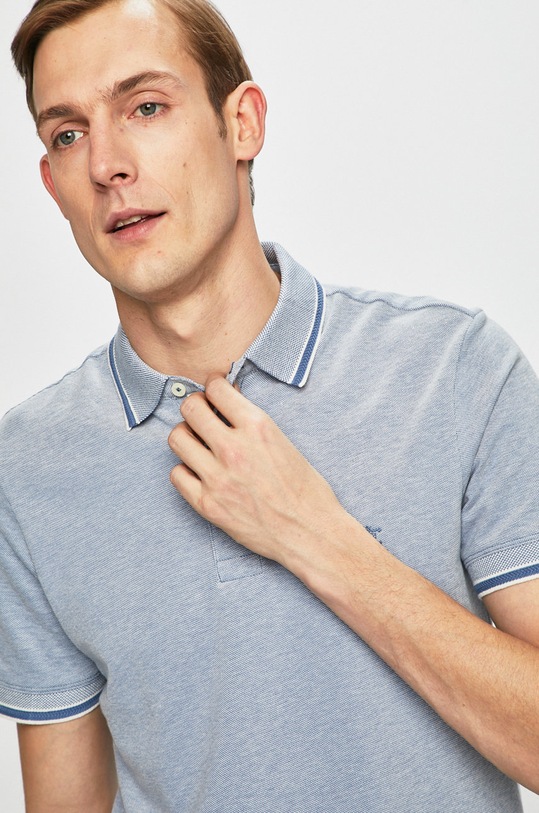 Selected Homme - Pánske polo tričko modrá 16065598