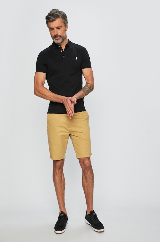 Polo Ralph Lauren - Polo 710541705007 710541705007 czarny SS19