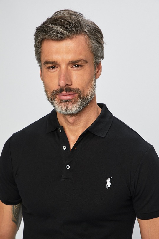 Polo Ralph Lauren - Тениска с яка черен 710541705007