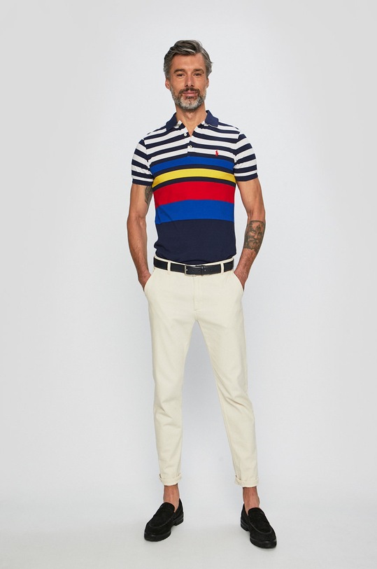 Polo Ralph Lauren - Тениска с яка 710752596001 тъмносин SS19