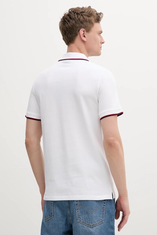 Armani Exchange polo de bumbac 8NZF75.Z8M5Z alb SS25