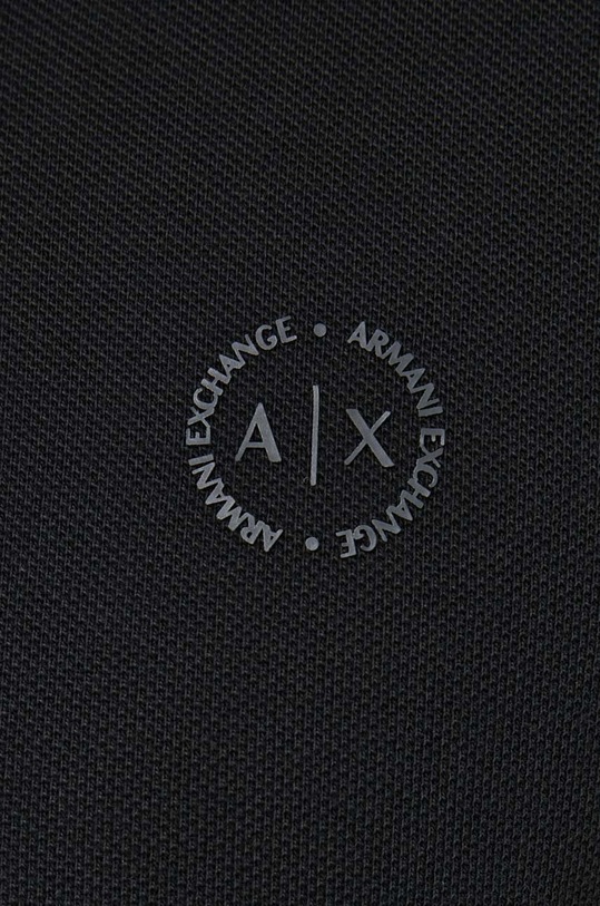 Armani Exchange polo bawełniane 8NZF75.Z8M5Z czarny