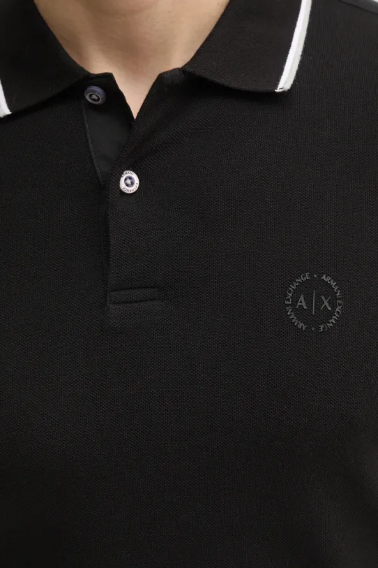 Bavlnené polo tričko Armani Exchange 8NZF75.Z8M5Z čierna