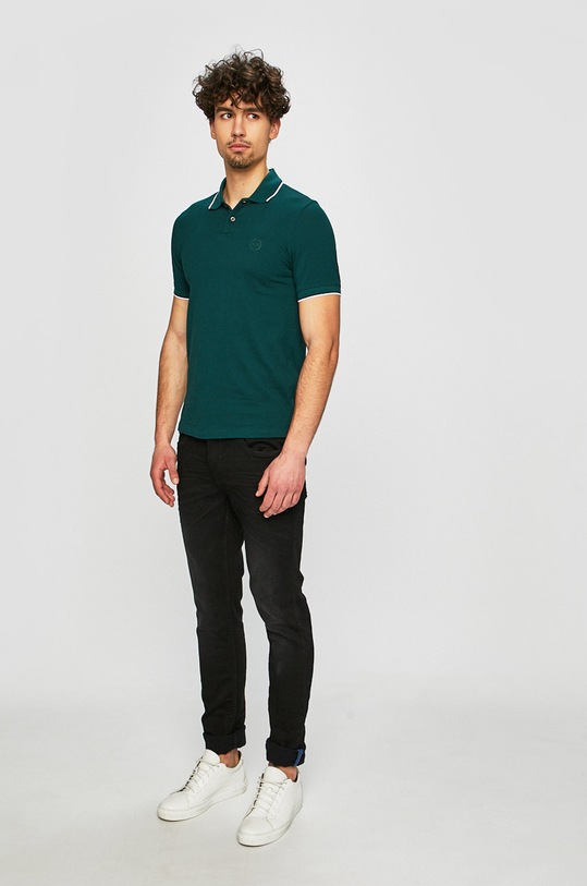 Bavlnené polo tričko Armani Exchange 8NZF75.Z8M5Z zelená SS25