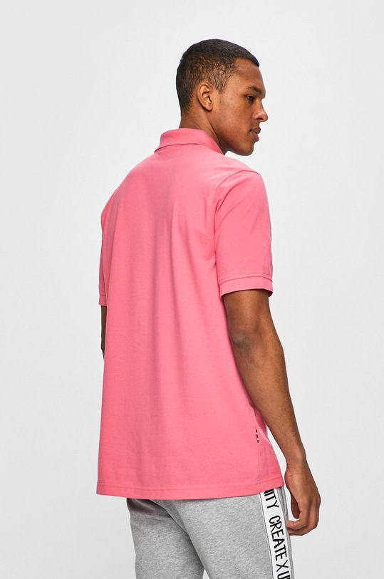 Дрехи Tommy Hilfiger - Тениска с яка Lewis Hamilton MW0MW09401 розов