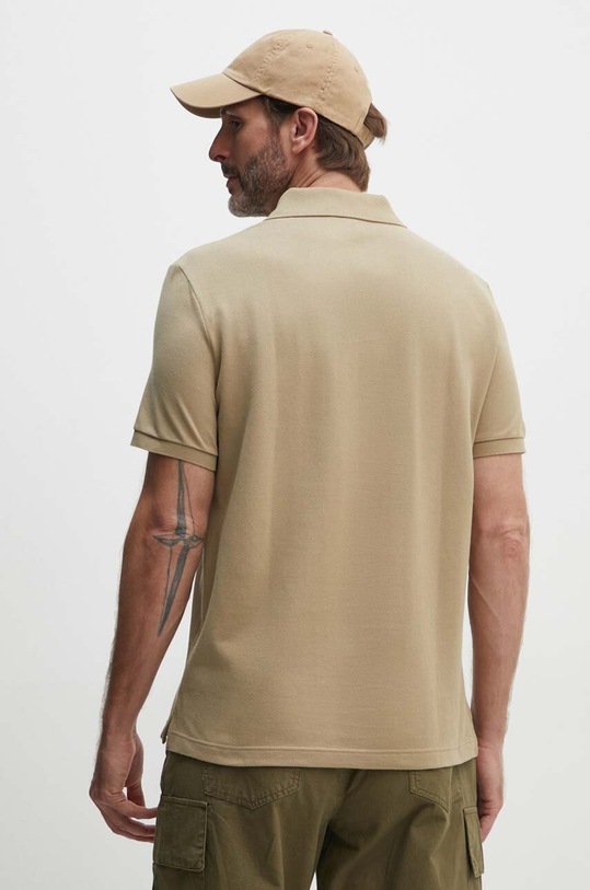 Odzież Lacoste polo bawełniane PH4012 beżowy