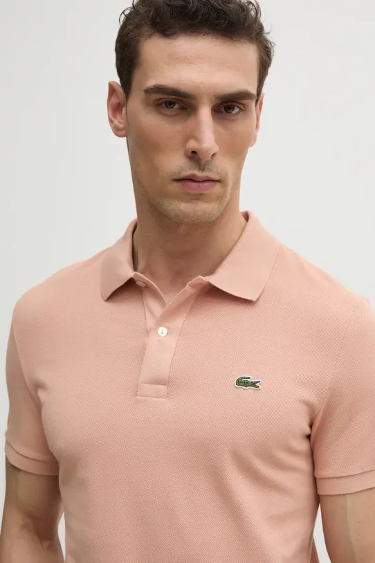 Lacoste cotton polo shirt orange PH4012