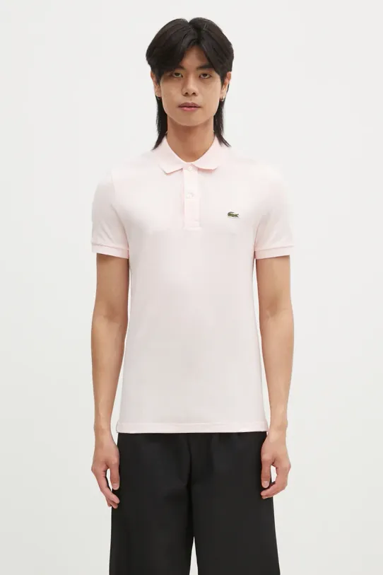 Lacoste cotton polo shirt cotton pink PH4012