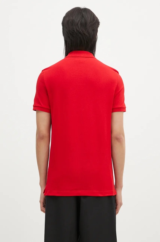 Odzież Lacoste polo bawełniane PH4012 czerwony