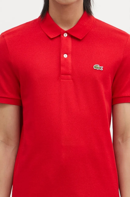 Lacoste polo bawełniane czerwony PH4012