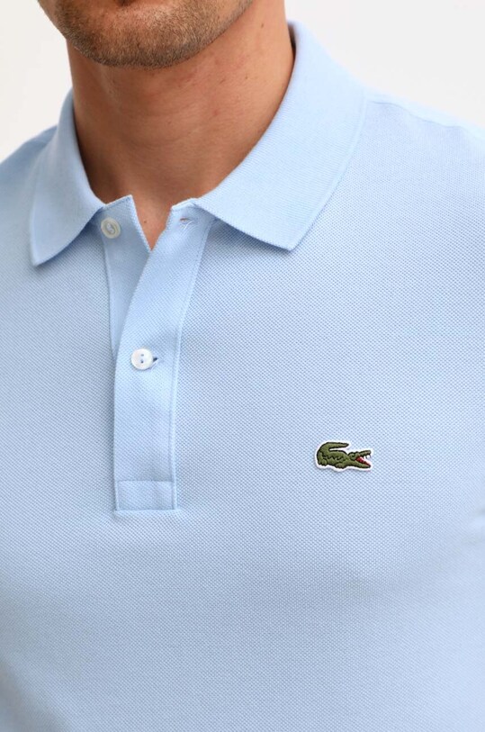 Lacoste polo bawełniane PH4012 niebieski