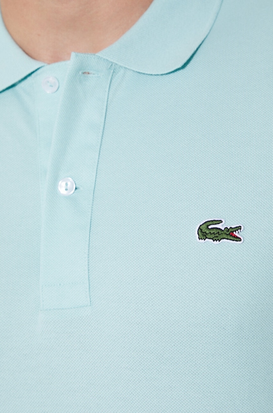 Lacoste Silver Chine Petit Pique Slim Fit Polo Turquoise PH4012