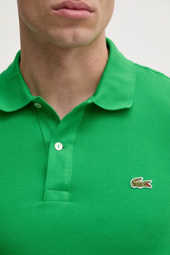 Lacoste polo bawełniane PH4012 zielony